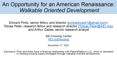 Walkable Oriented Development (2021)